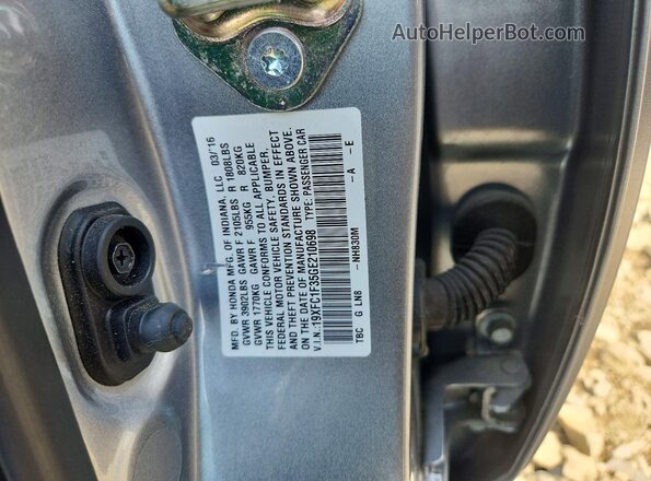 19XFC1F35GE210698 2016 HONDA CIVIC Silver Widok komory silnika