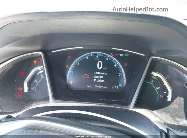 19XFC1F35LE202899 2020 HONDA CIVIC White Widok tylnych siedzeń