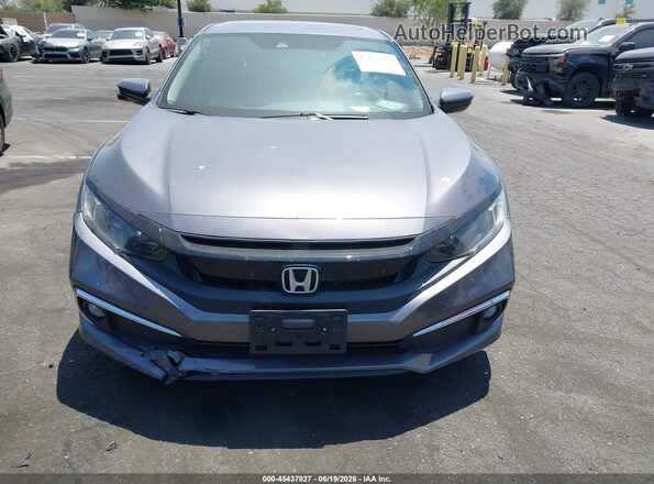 19XFC1F35LE214440 2020 HONDA CIVIC Gray Instrument cluster view