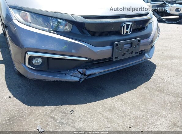 19XFC1F35LE214440 2020 HONDA CIVIC Gray Front view