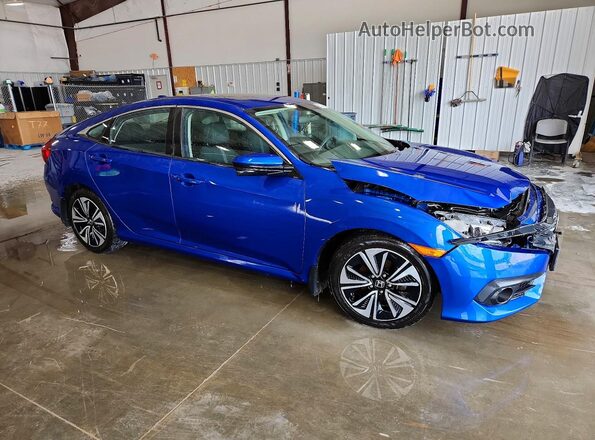 19XFC1F36HE017431 2017 HONDA CIVIC Синий Передняя правая четверть