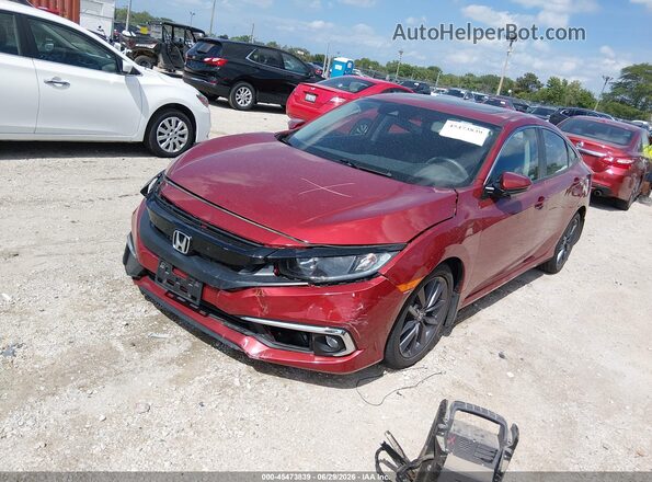 19XFC1F36LE017373 2020 HONDA CIVIC Red Առջևի ձախ երեք քառորդ տեսարան