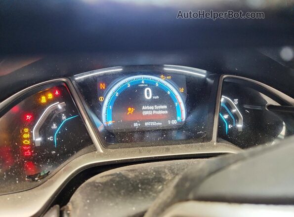 19XFC1F36LE022086 2020 HONDA CIVIC Blue Vista del cuadro de instrumentos