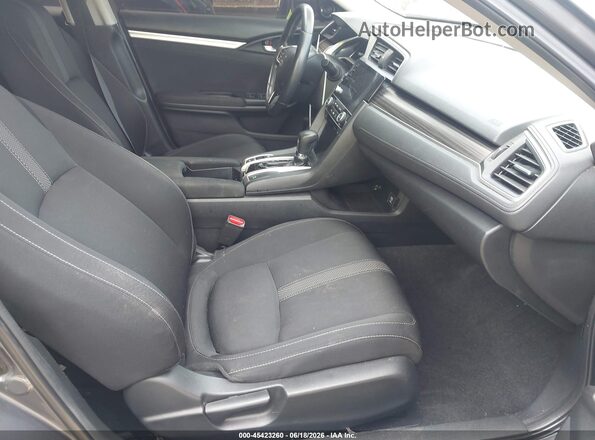 19XFC1F37KE208461 2019 HONDA CIVIC Gray Widok wnętrza z przodu