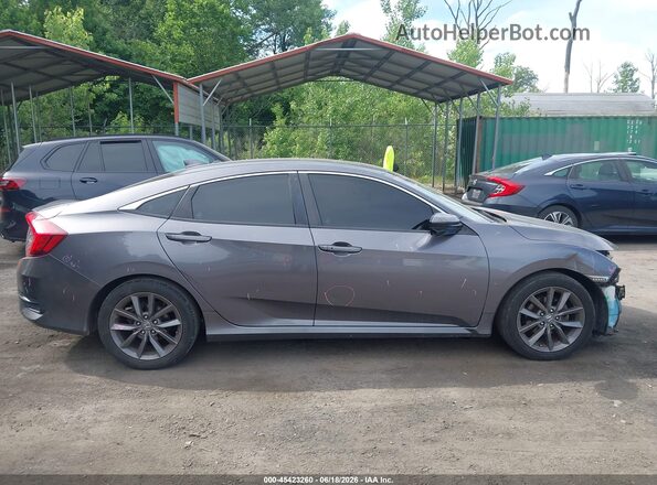 19XFC1F37KE208461 2019 HONDA CIVIC Gray Widok wnętrza z tyłu