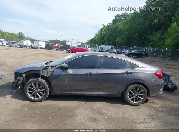 19XFC1F37KE208461 2019 HONDA CIVIC Gray Widok wnętrza 360 stopni