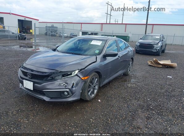 19XFC1F37LE020122 2020 HONDA CIVIC Gray Vista tres cuartos delantera izquierda