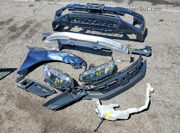 19XFC1F37LE212995 2020 HONDA CIVIC Blue ძრავის განყოფილების ხედი
