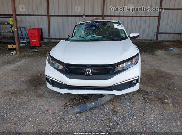 19XFC1F37ME000521 2021 HONDA CIVIC White Vista del cuadro de instrumentos