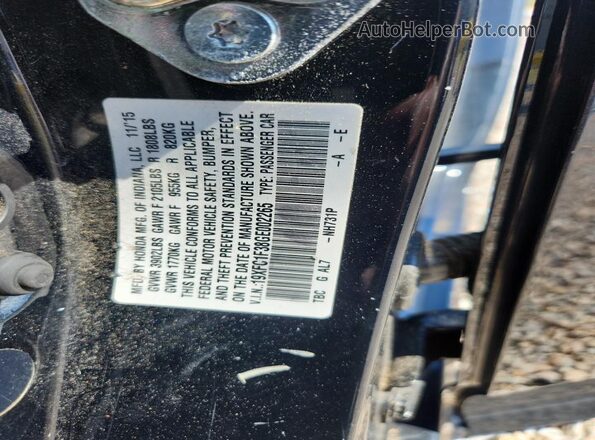 19XFC1F38GE002265 2016 HONDA CIVIC Black 