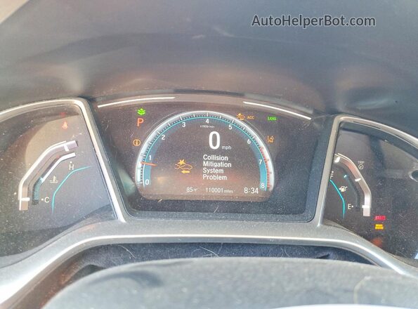 19XFC1F38LE210933 2020 HONDA CIVIC Silver Widok zestawu wskaźników