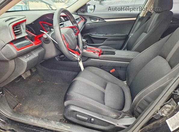 19XFC1F38ME005470 2021 HONDA CIVIC Black Widok wnętrza z przodu