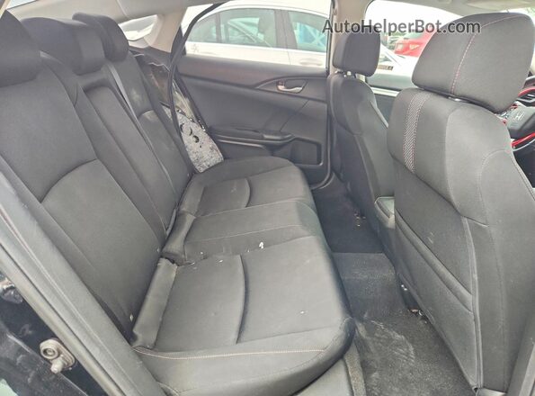 19XFC1F38ME005470 2021 HONDA CIVIC Black Widok tylnych siedzeń