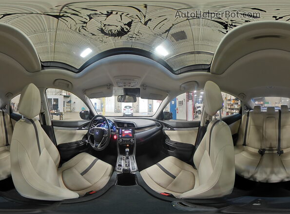 19XFC1F38ME209735 2021 HONDA CIVIC Белый Панорамный вид салона 360°
