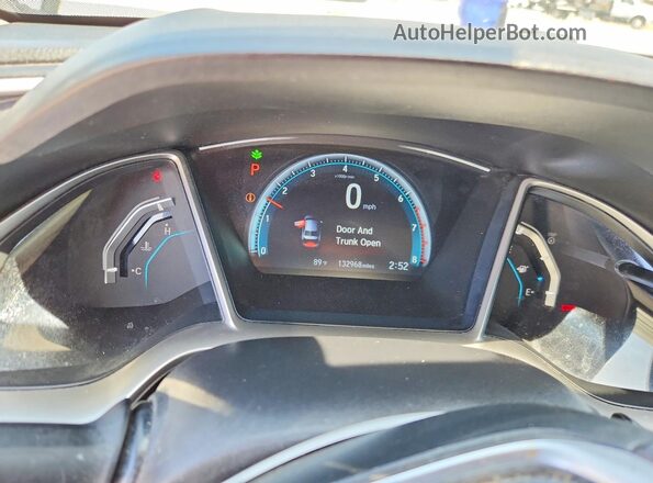 19XFC1F39GE012674 2016 HONDA CIVIC Черный Вид щитка приборов