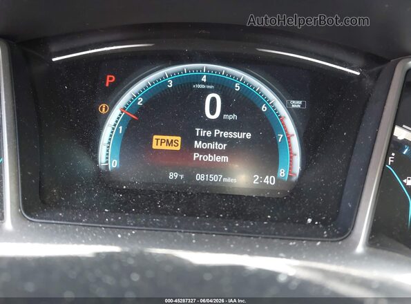 19XFC1F39GE030351 2016 HONDA CIVIC Black Vista de los asientos traseros