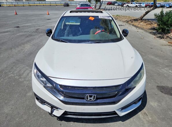 19XFC1F39GE203382 2016 HONDA CIVIC White Widok z przodu
