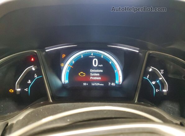 19XFC1F39GE209103 2016 HONDA CIVIC Silver Widok zestawu wskaźników