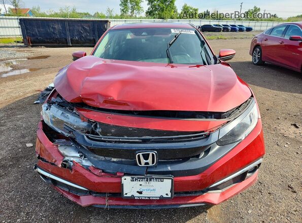 19XFC1F39KE016832 2019 HONDA CIVIC Red Вид спереду