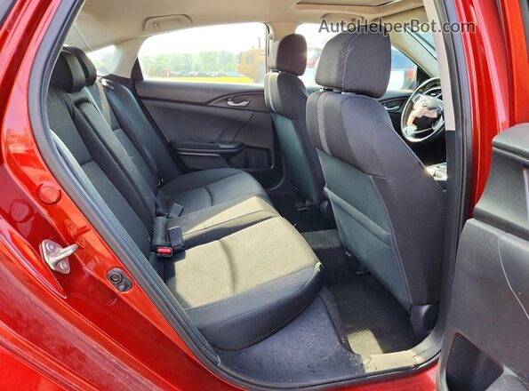 19XFC1F39KE016832 2019 HONDA CIVIC Red Вид задніх сидінь