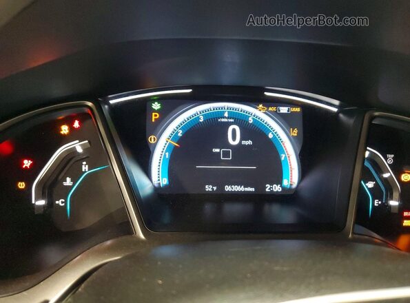 19XFC1F39LE013253 2020 HONDA CIVIC White ხელსაწყოთა პანელის ხედი