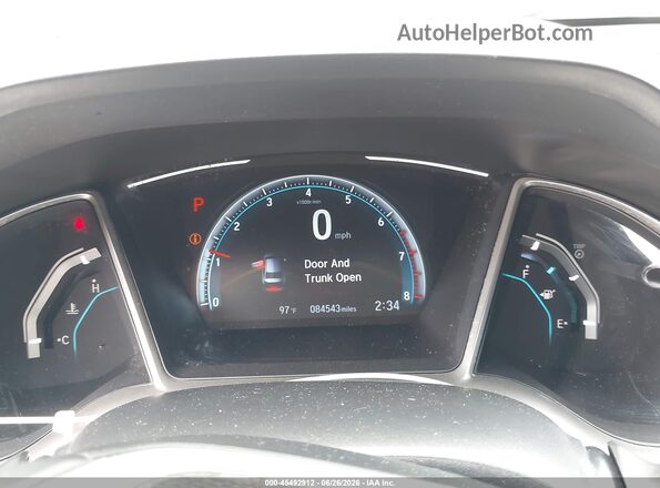 19XFC1F39LE205787 2020 HONDA CIVIC White Widok tylnych siedzeń