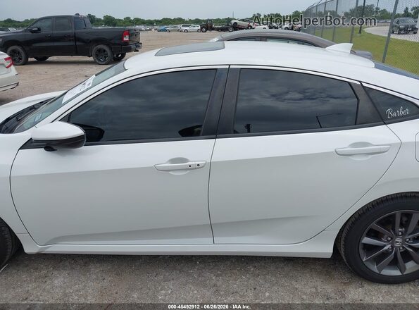 19XFC1F39LE205787 2020 HONDA CIVIC White Widok wnętrza 360 stopni