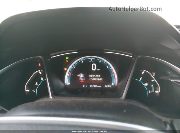 19XFC1F39ME003775 2021 HONDA CIVIC White Vista de los asientos traseros