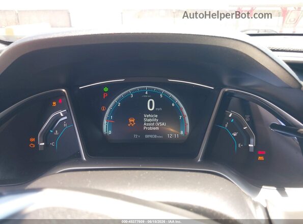 19XFC1F70HE215070 2017 HONDA CIVIC Black Հետևի նստատեղերի տեսք