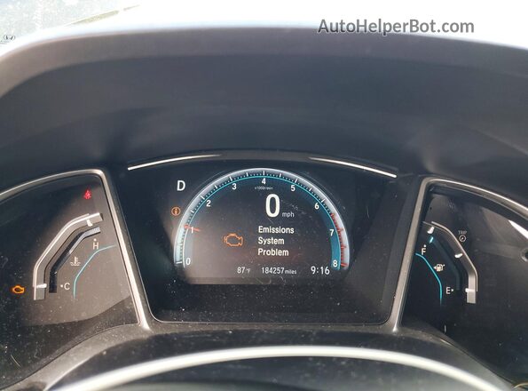 19XFC1F71GE007634 2016 HONDA CIVIC Black Instrument cluster view