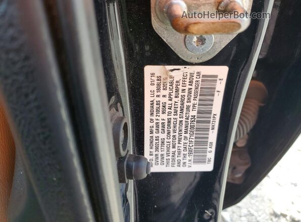 19XFC1F71GE007634 2016 HONDA CIVIC Black Engine compartment view