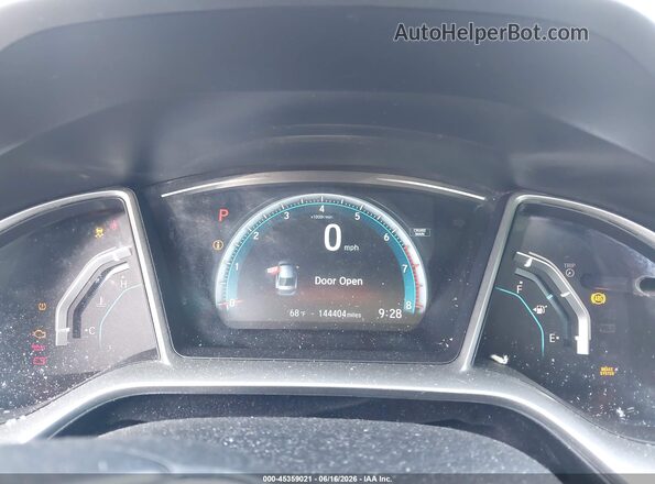 19XFC1F71GE032503 2016 HONDA CIVIC Black უკანა სავარძლების ხედი