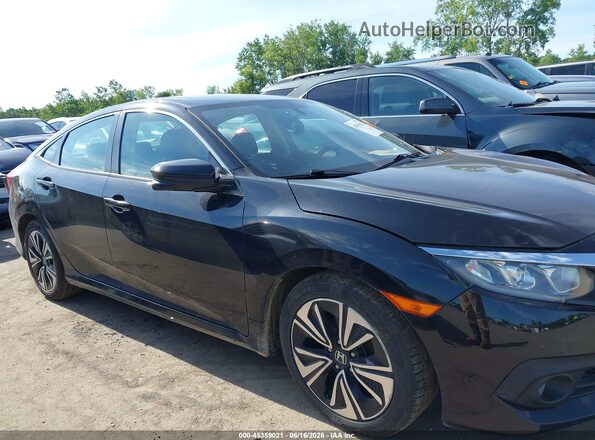 19XFC1F71GE032503 2016 HONDA CIVIC Black უკანა სალონის ხედი