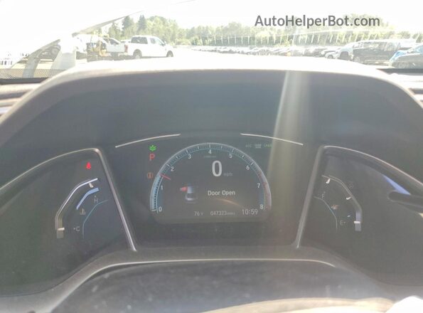 19XFC1F71LE207925 2020 HONDA CIVIC White Instrument cluster view