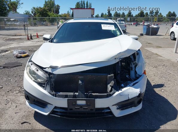19XFC1F72GE223993 2016 HONDA CIVIC White Instrument cluster view