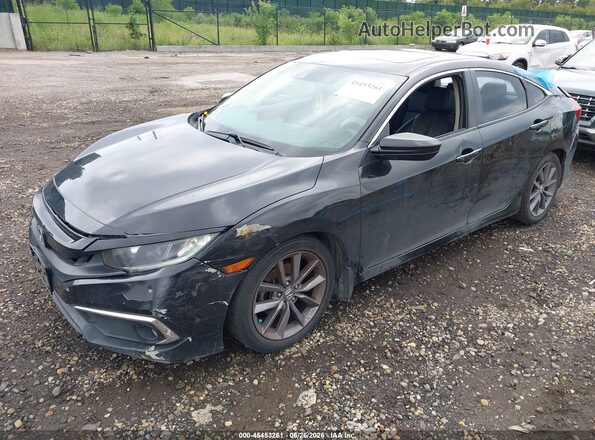 19XFC1F72KE204191 2019 HONDA CIVIC Black Vista tres cuartos delantera izquierda