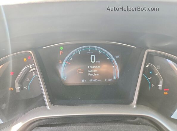 19XFC1F73GE212596 2016 HONDA CIVIC Серебряный Вид щитка приборов