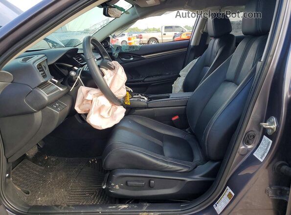 19XFC1F74LE010019 2020 HONDA CIVIC Gray Widok wnętrza z przodu