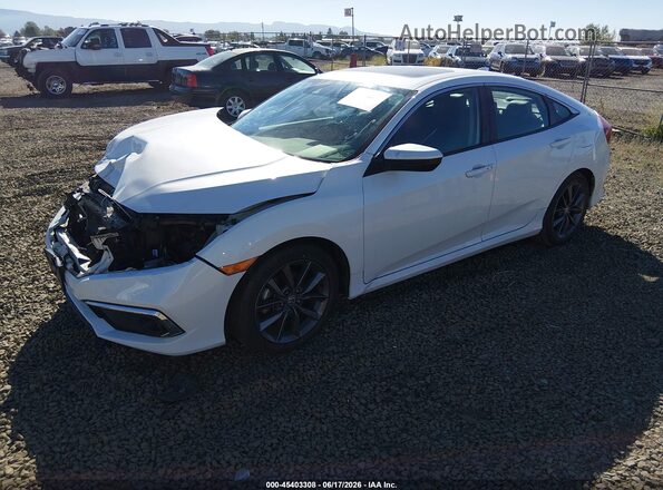 19XFC1F74LE216490 2020 HONDA CIVIC White Առջևի ձախ երեք քառորդ տեսարան