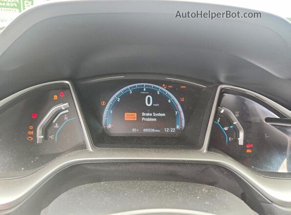 19XFC1F78LE017684 2020 HONDA CIVIC Gray Vista del cuadro de instrumentos