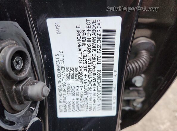 19XFC1F79ME209908 2021 HONDA CIVIC Black 