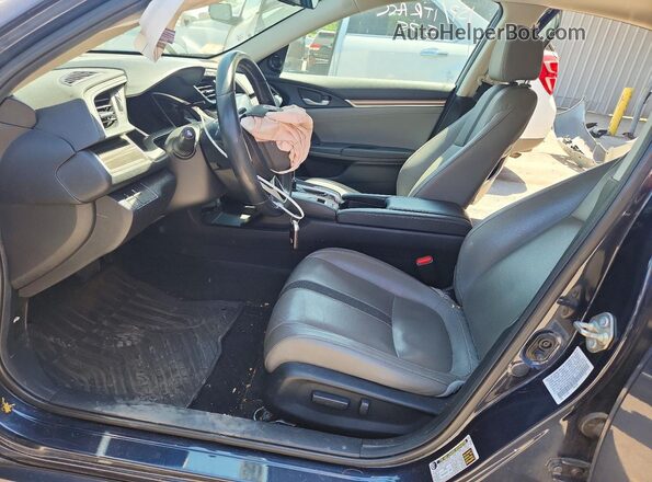 19XFC1F7XKE215858 2019 HONDA CIVIC Blue Widok wnętrza z przodu