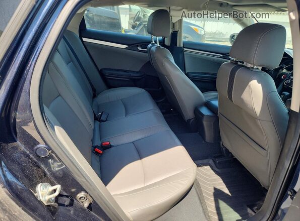 19XFC1F7XKE215858 2019 HONDA CIVIC Blue Widok tylnych siedzeń