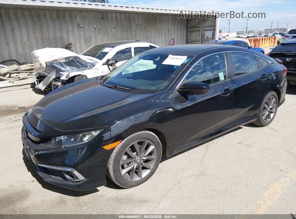 19XFC1F7XME208668 2021 HONDA CIVIC Black Առջևի ձախ երեք քառորդ տեսարան
