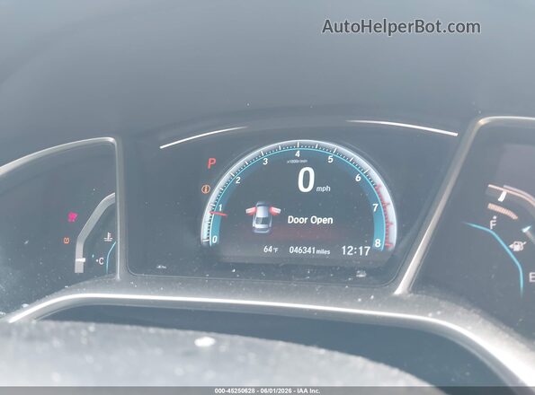 19XFC1F91GE015556 2016 HONDA CIVIC Black Widok tylnych siedzeń