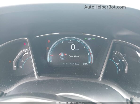 19XFC1F91HE029149 2017 HONDA CIVIC Blue Вид задніх сидінь
