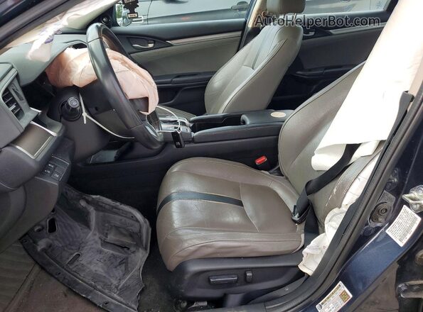 19XFC1F92GE007210 2016 HONDA CIVIC Blue Widok wnętrza z przodu