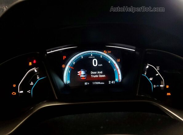 19XFC1F92GE223820 2016 HONDA CIVIC Blue Вид щитка приладів