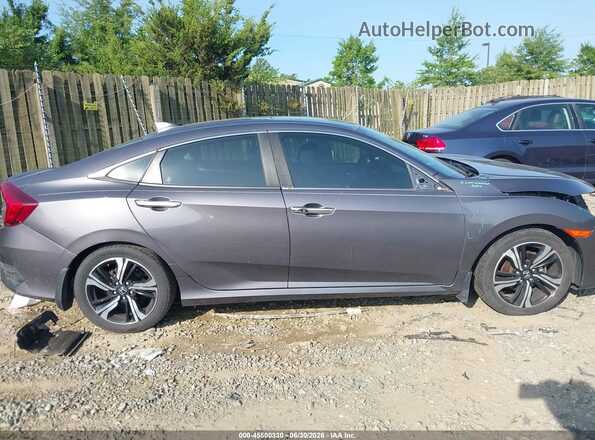 19XFC1F98GE017966 2016 HONDA CIVIC Gray Vista interior trasera