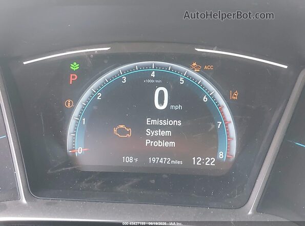 19XFC1F9XHE201064 2017 HONDA CIVIC Белый Вид задних сидений